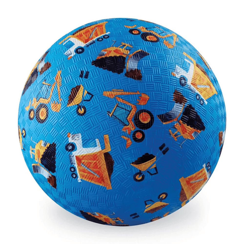 Crocodile Creek 7 Inch Playground Ball - Construction Blue