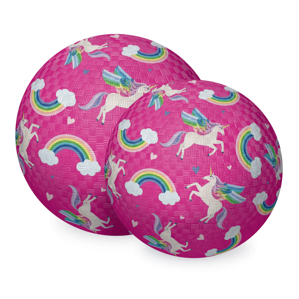 Crocodile Creek 7 Inch Playground Ball - Unicorn Rainbow