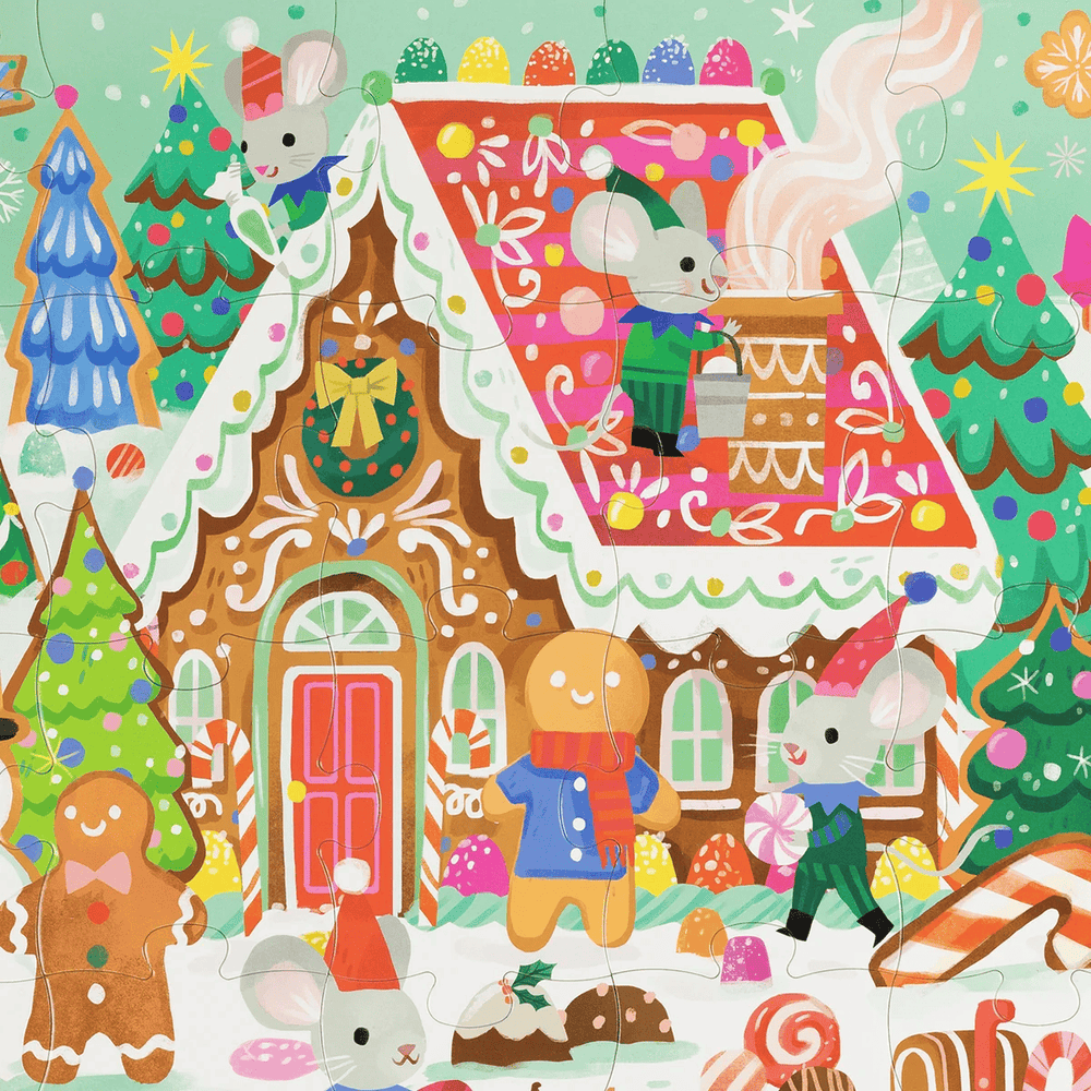 Crocodile Creek Classic Floor Puzzle 24 pc - Gingerbread House