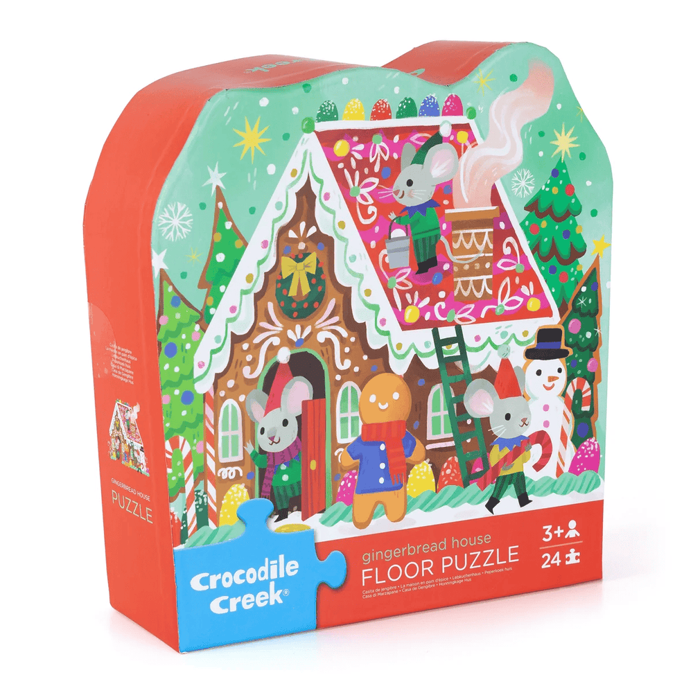 Crocodile Creek Classic Floor Puzzle 24 pc - Gingerbread House