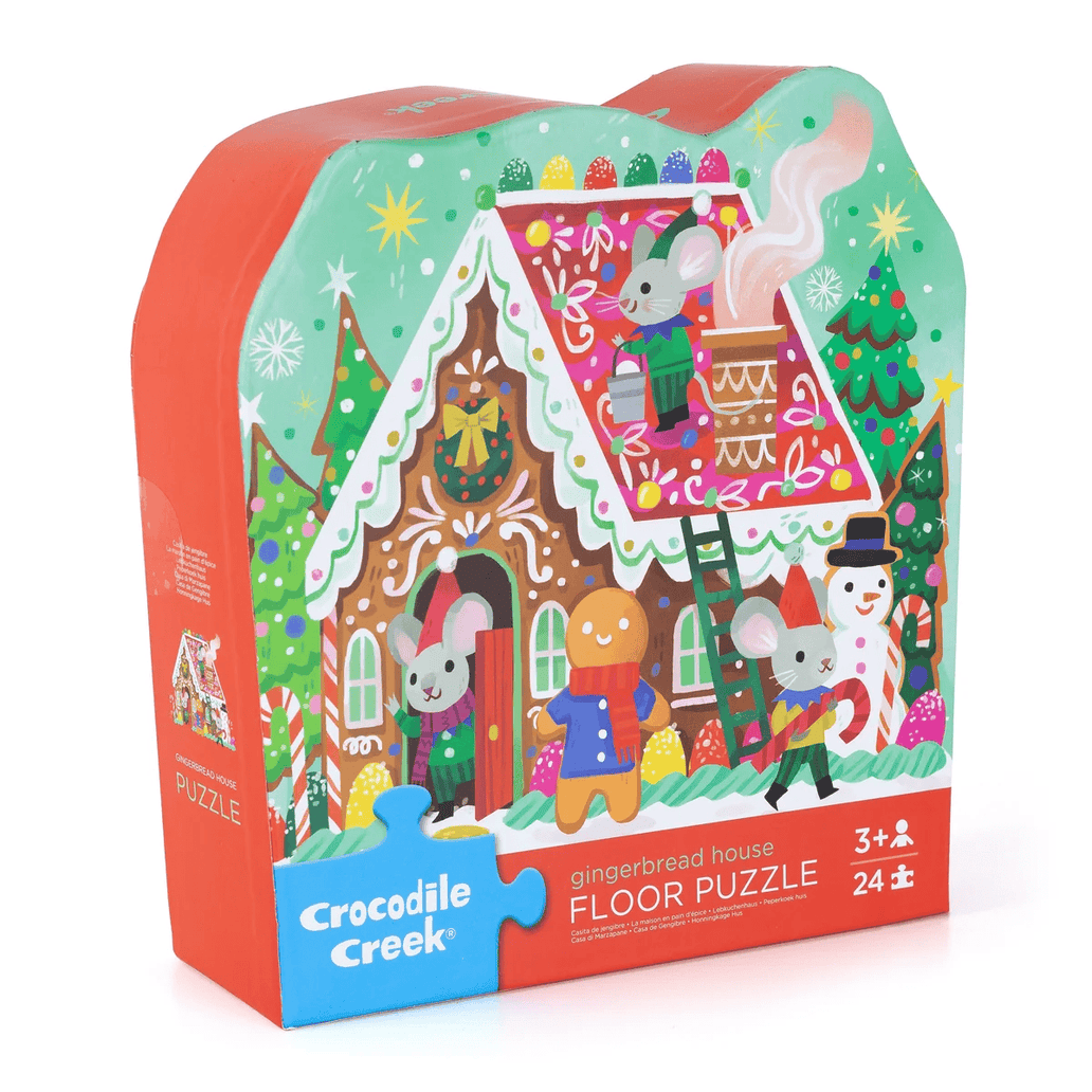Crocodile Creek Classic Floor Puzzle 24 pc - Gingerbread House