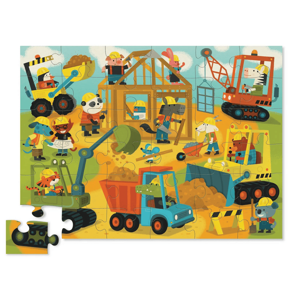 Crocodile Creek Classic Floor Puzzle 36 pc - Busy Builders