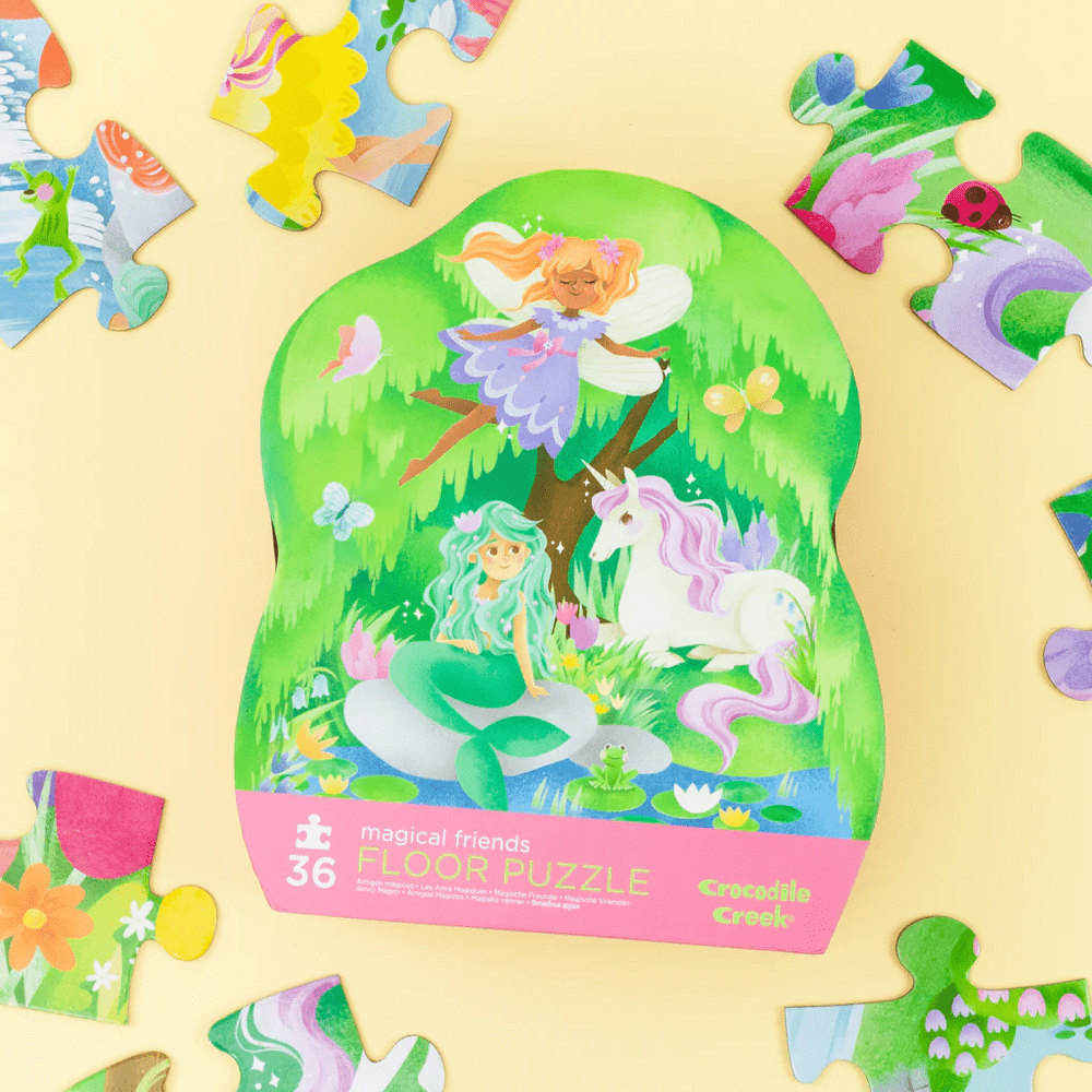 Crocodile Creek Classic Floor Puzzle - 36 pc - Magical Friends