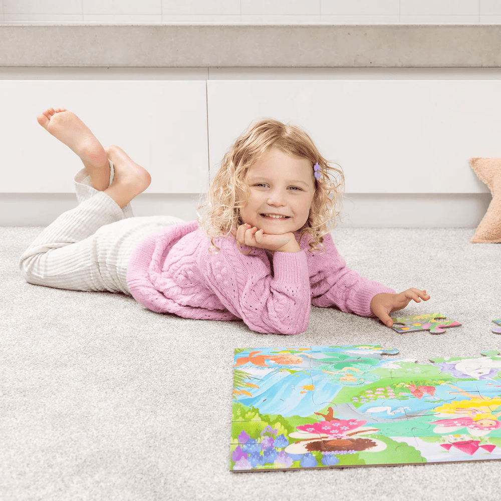 Crocodile Creek Classic Floor Puzzle - 36 pc - Magical Friends