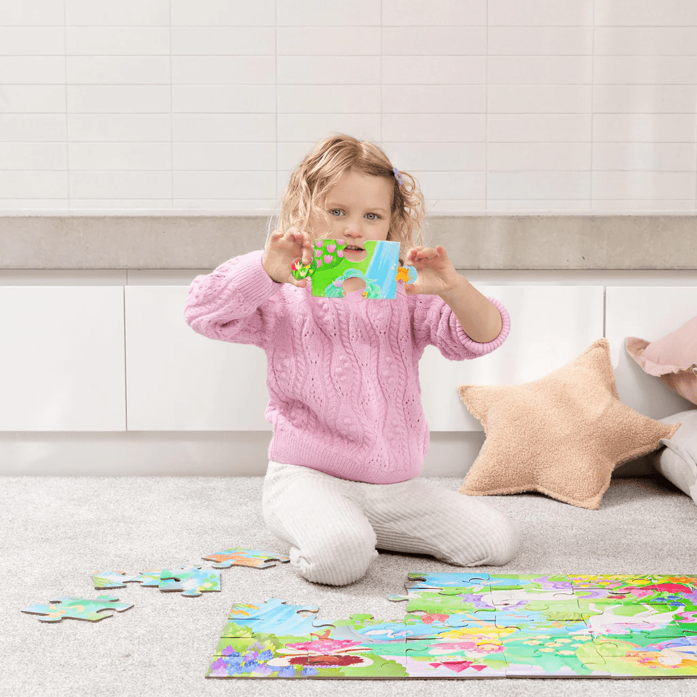 Crocodile Creek Classic Floor Puzzle - 36 pc - Magical Friends