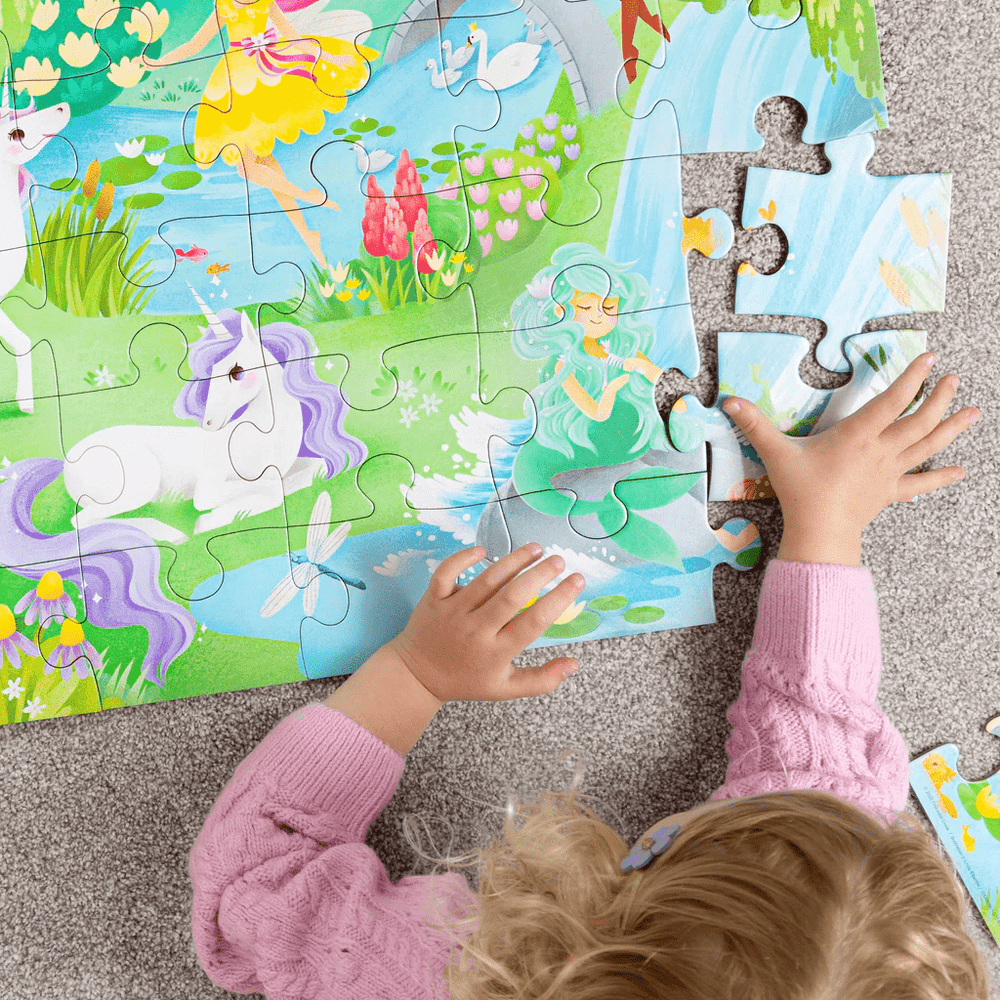 Crocodile Creek Classic Floor Puzzle - 36 pc - Magical Friends