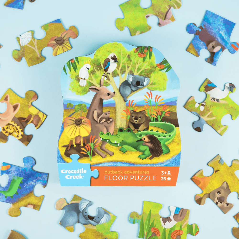 Crocodile Creek Classic Floor Puzzle 36 pc - Outback Adventures