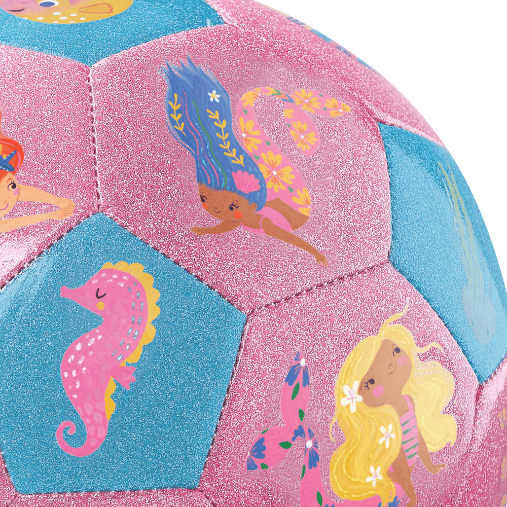 Crocodile Creek Glitter Soccer Ball - Mermaid Friends (Size 3)