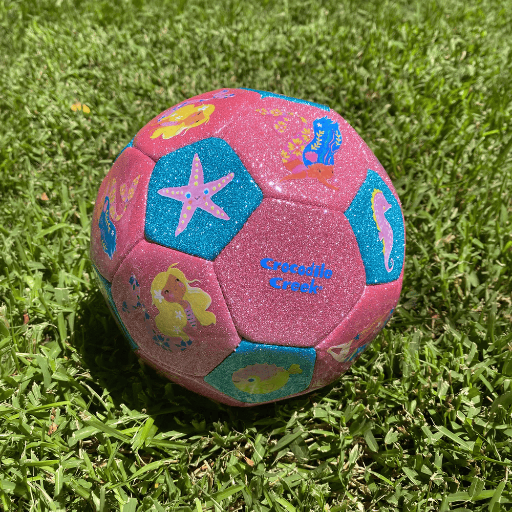 Crocodile Creek Glitter Soccer Ball - Mermaid Friends (Size 3)