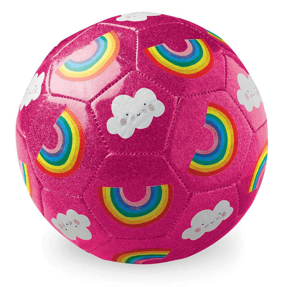 Crocodile Creek Glitter Soccer Ball - Rainbow (Size 3)