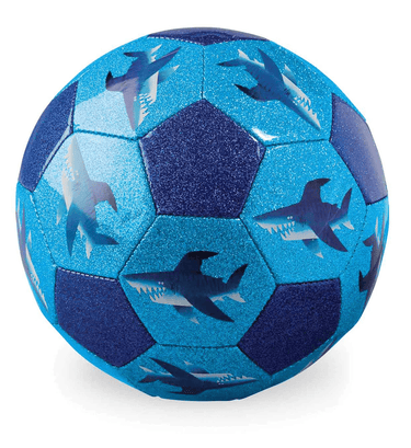 Crocodile Creek Glitter Soccer Ball - Shark City (Size 3)