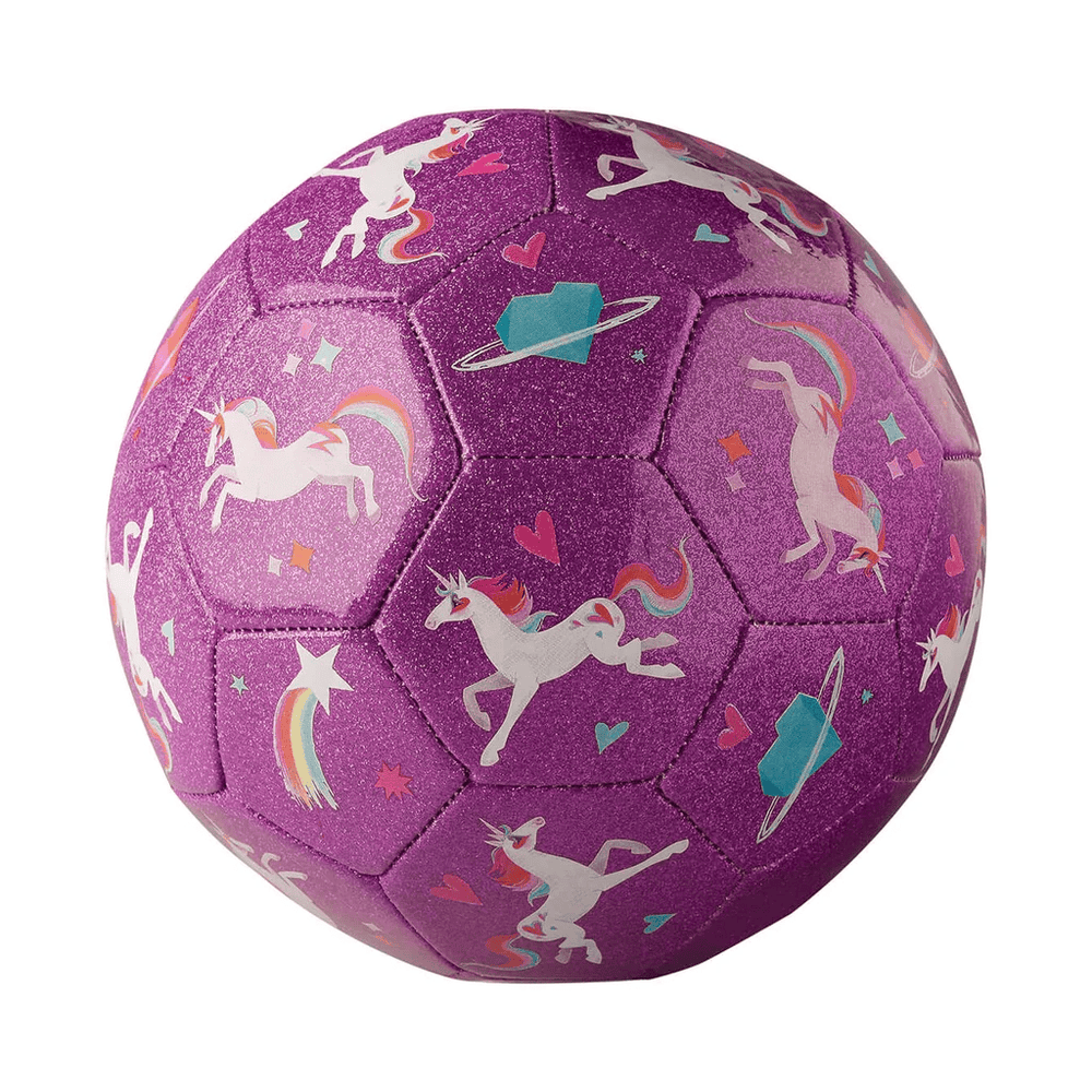 Crocodile Creek Glitter Soccer Ball - Unicorn Galaxy (Size 3)