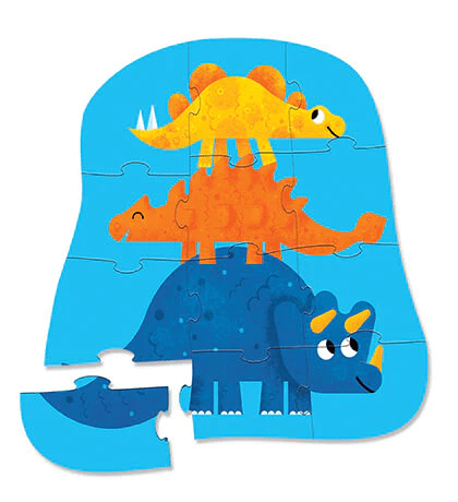 Crocodile Creek Mini Puzzle 12 pc - Dino Friends