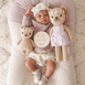 cuddle+kind Baby Honey Bear - Ivory Floral