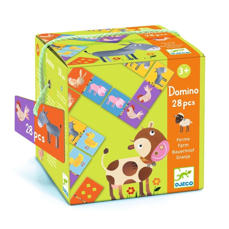 DJECO 28 piece Farm Domino Game