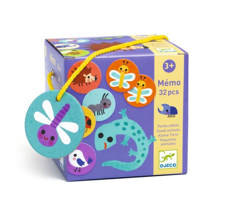 DJECO 32 piece Small Animals Memory Game