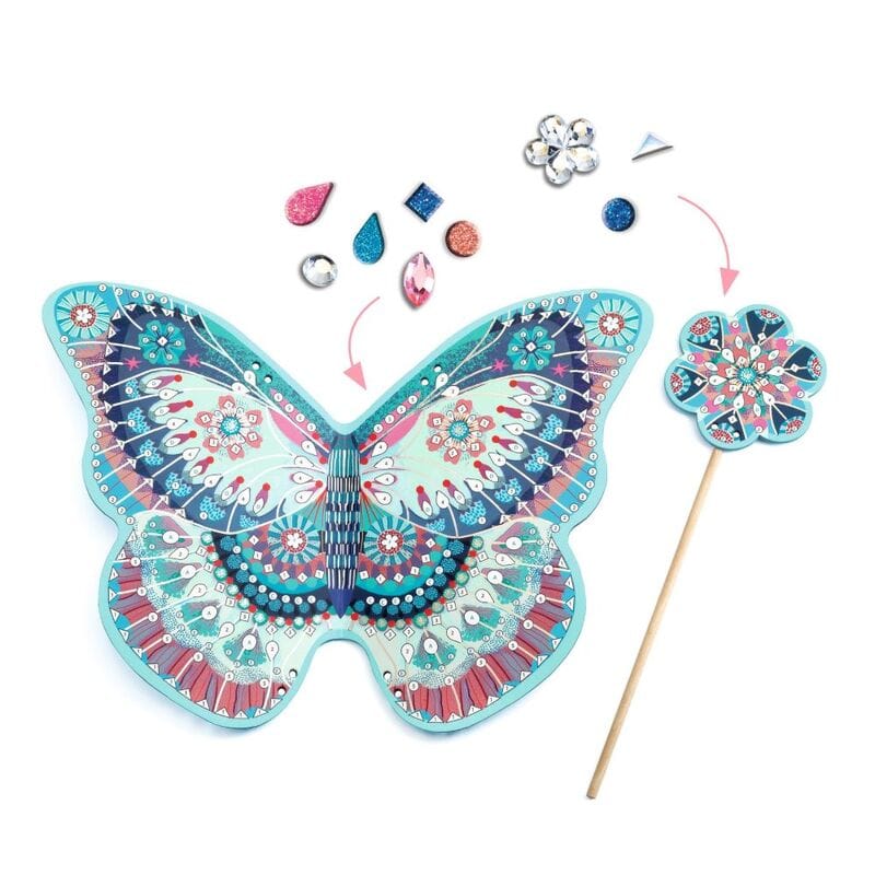 DJECO Do It Yourself Like a Fairy Wings & Wand Set