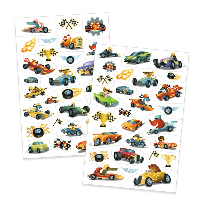 DJECO Speedsters Temporary Tattoos