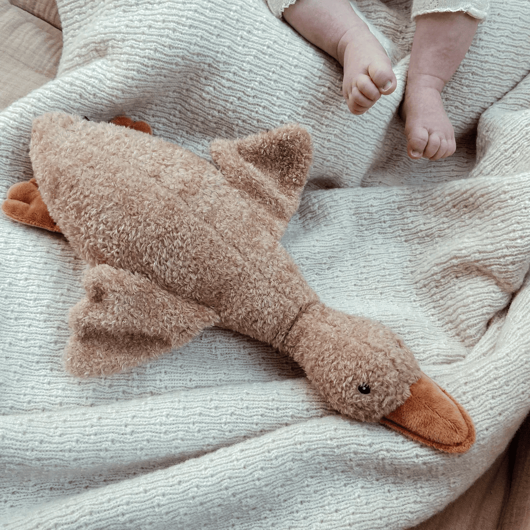 Flow Amsterdam Liva Goose Heartbeat Comforter - Brown