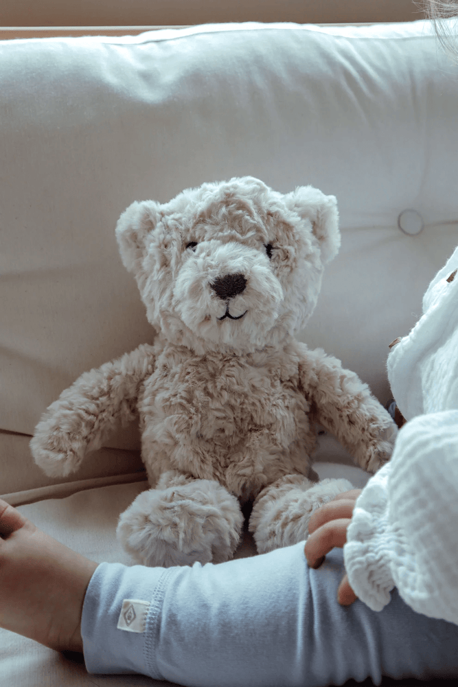 Flow Amsterdam Lou Bear Heartbeat Comforter - Beige