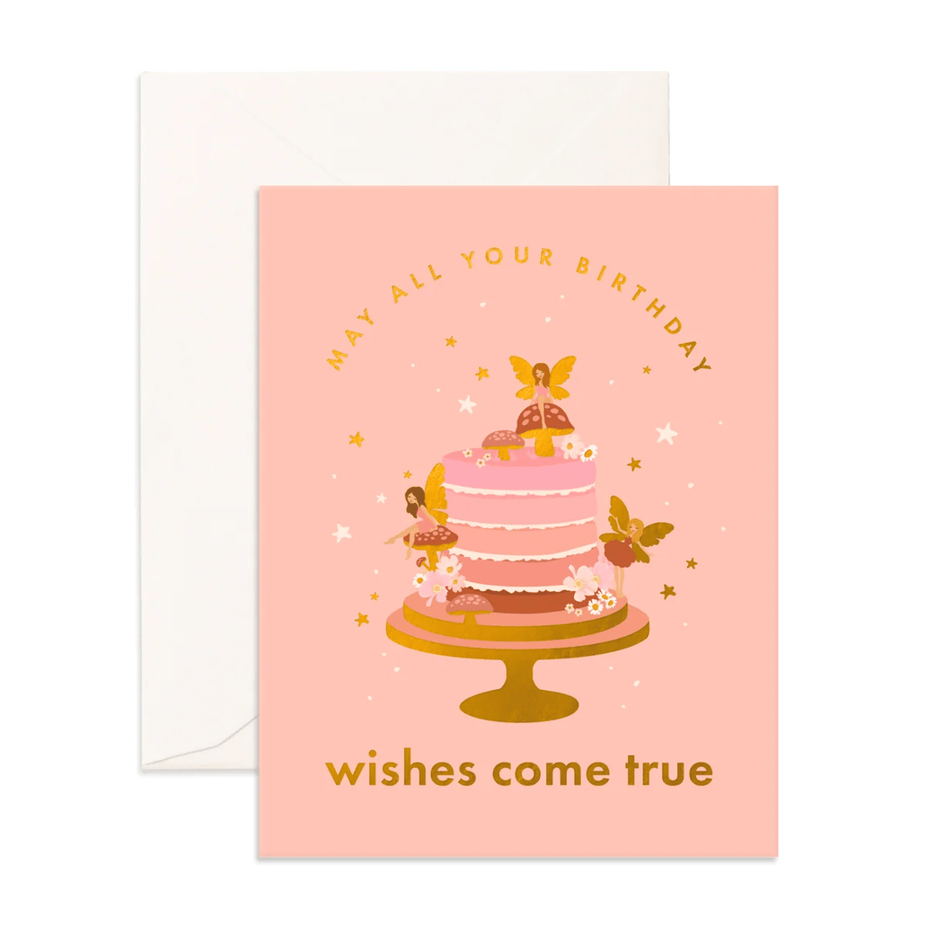 Fox & Fallow Birthday Cake Fairies Greeting Card