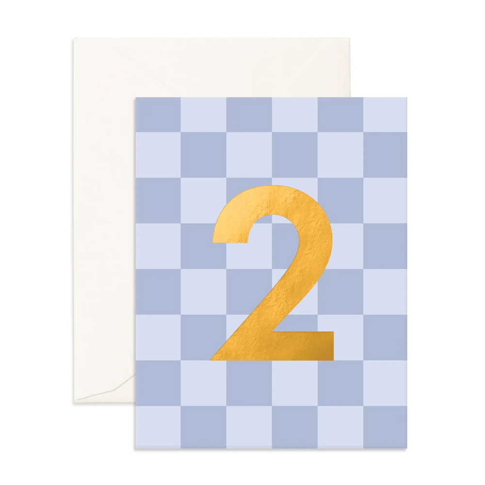 Fox & Fallow No. 2 Denim Check Greeting Card