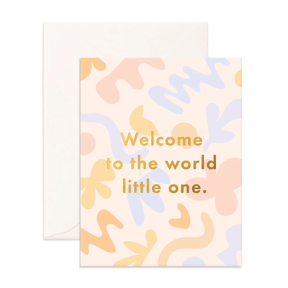 Fox & Fallow Welcome Little One Fresco Greeting Card