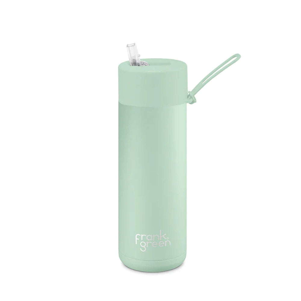 Frank Green 20oz Ceramic Reusable Bottle with Straw Lid Mint
