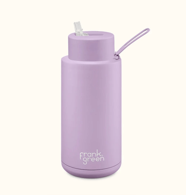 Frank Green 34oz Ceramic Reusable Bottle with Straw Lid Lilac