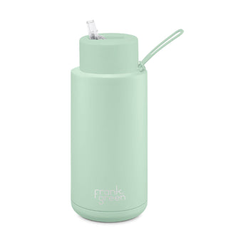 Frank Green 34oz Ceramic Reusable Bottle with Straw Lid Mint