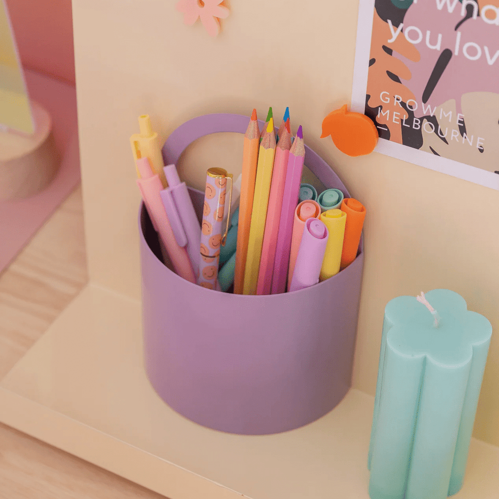 Growme Melbourne Archie Desk Caddy Lilac