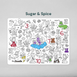 HeyDoodle Reusable Silicone Drawing Mat Sugar and Spice