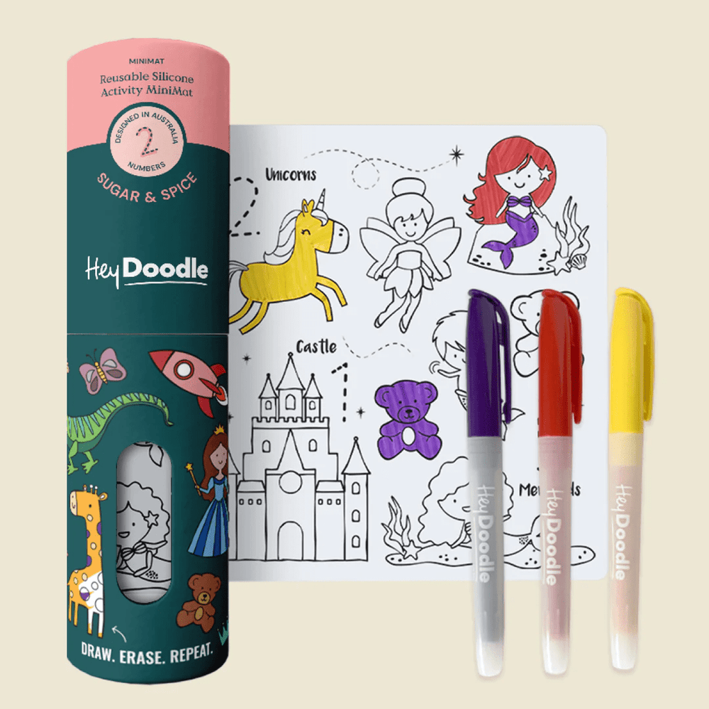 HeyDoodle Reusable Silicone MiniMat Sugar and Spice