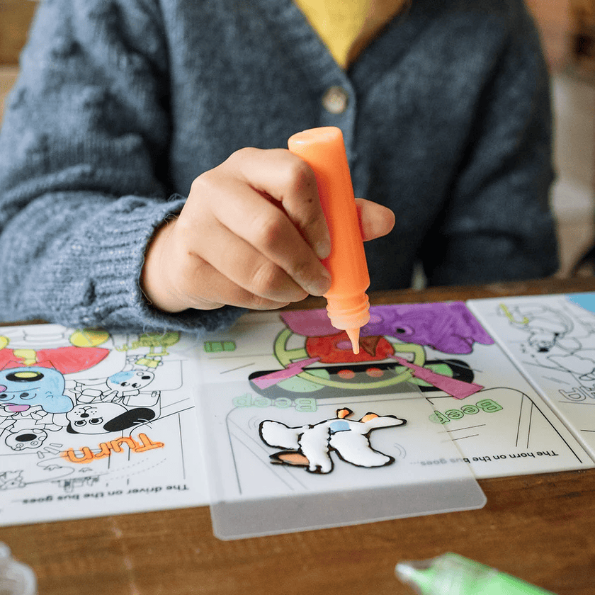 HeyDoodle Solid Peel & Stick Paint - Easy Peel and Stickable Colours