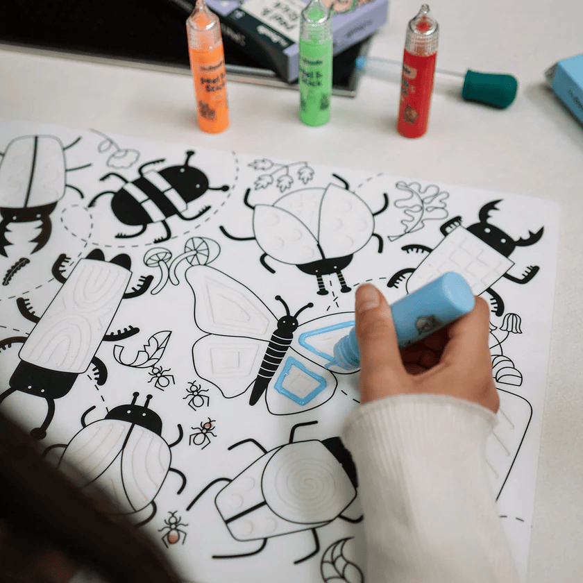 HeyDoodle Solid Peel & Stick Paint - Easy Peel and Stickable Colours