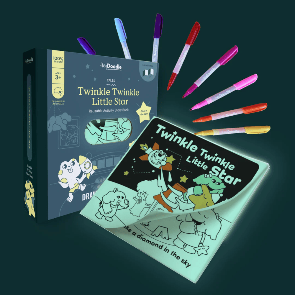 HeyDoodle Twinkle Twinkle Little Star Tales - Reusable Colouring Book