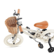 12 Inch Classic Pedal Bike with Wicker Basket Vintage White