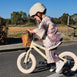 12 Inch Classic Pedal Bike with Wicker Basket Vintage White