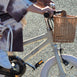 12 Inch Classic Pedal Bike with Wicker Basket Vintage White