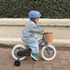 12 Inch Classic Pedal Bike with Wicker Basket Steel Blue