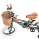 12 Inch Classic Pedal Bike with Wicker Basket Olive