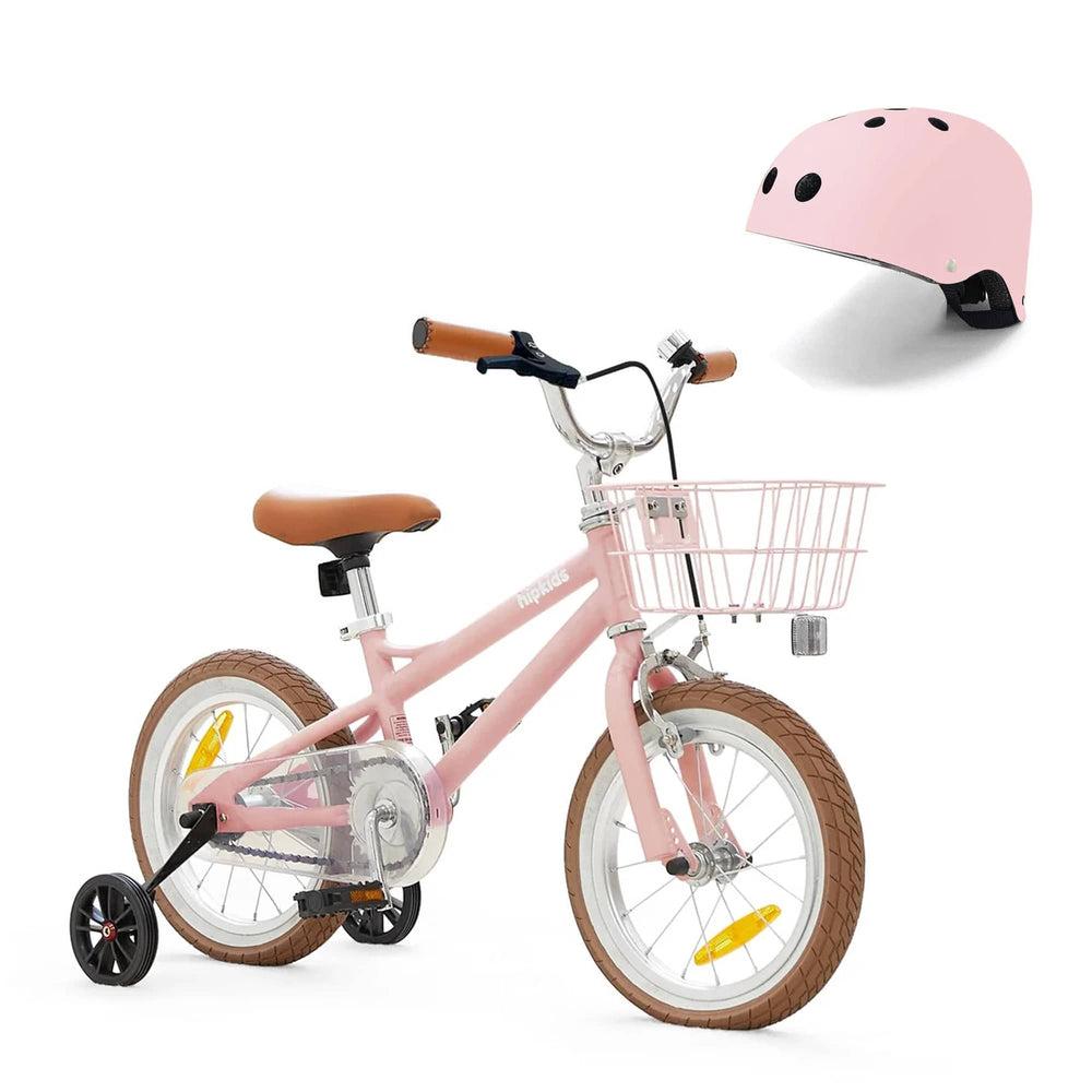 14 Inch Pedal Bike and Helmet Bundle Blush Pink