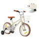 14 Inch Pedal Bike and Helmet Bundle Vintage White