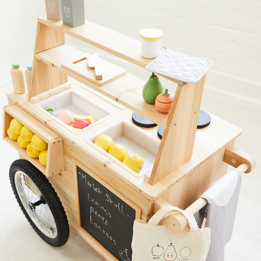 Outdoor Mud Kitchen Cart with Umbrella