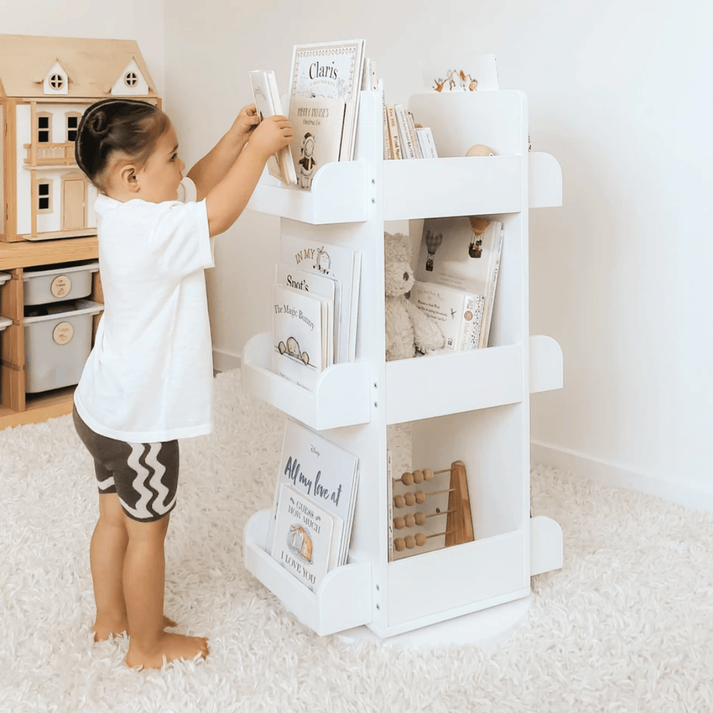 2 in 1 Rotating Bookshelf / Toy Organiser