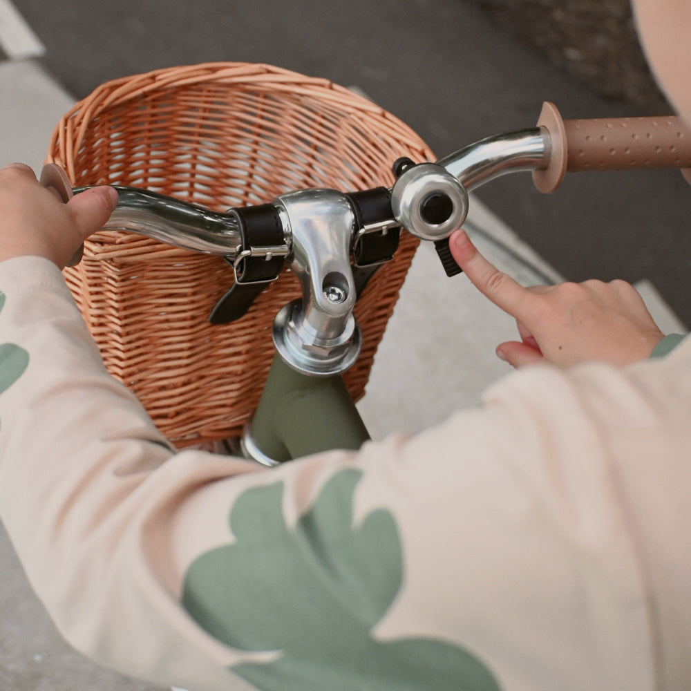 2 in 1 Steel Trike/Balance Bike (incl. wicker basket) Olive