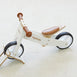 2 in 1 Toddler Mini-Trike/Balance Bike with Wicker Basket Ivory