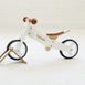 2 in 1 Toddler Mini-Trike/Balance Bike with Wicker Basket Ivory