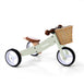 2 in 1 Toddler Mini-Trike/Balance Bike with Wicker Basket Sage