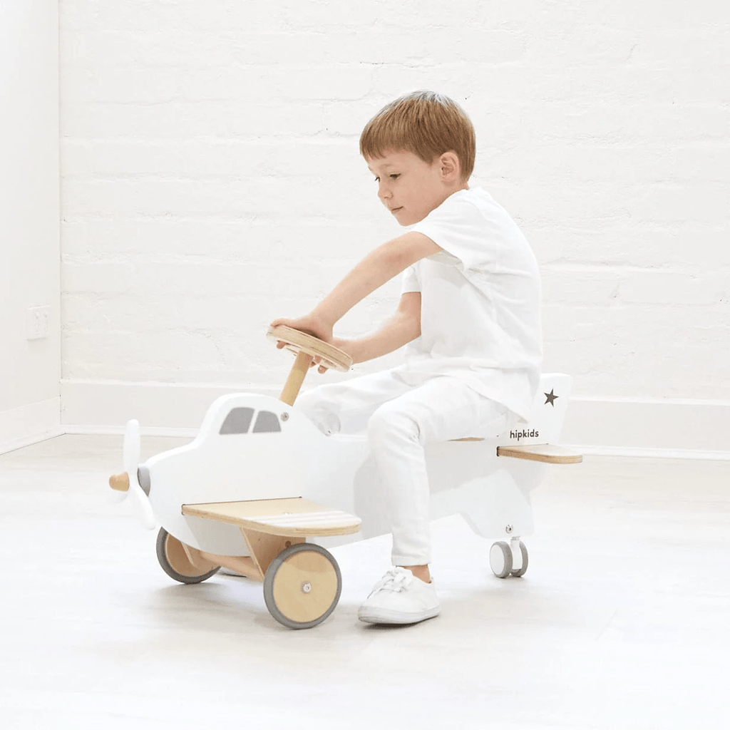 Buy Ride On Wooden Airplane | Rocking Airplane | HipKids Online